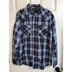 Western Express Pearl Snap Up Long Sleeve L, Carrier, Chiller Logo Down Arm